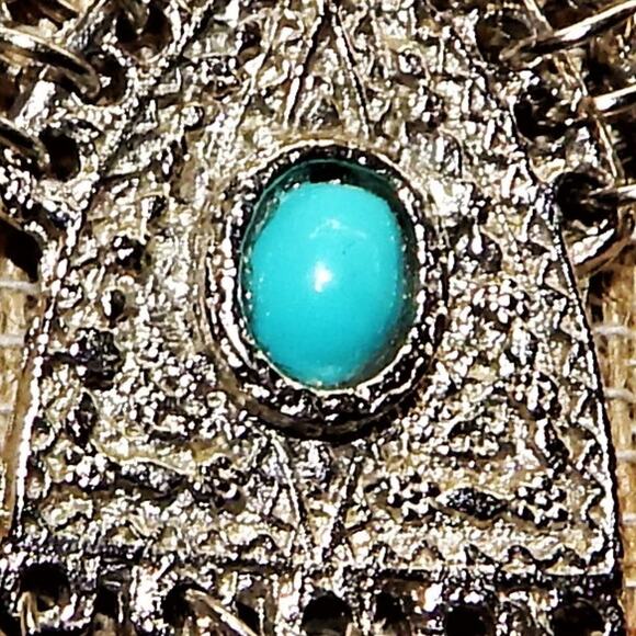 BoHo Decorative Faux Turquoise Choker ~ Jerusalem - Picture 3 of 10